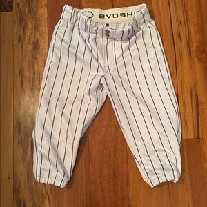 EvoShield White Pinstripe Baseball Pants